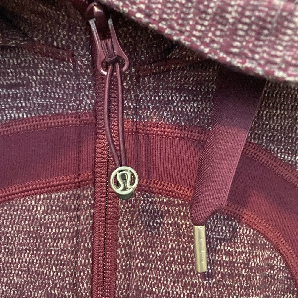 Lululemon Womens Hooded Stride Jacket Heathered Plum 4 Activewear Sporty Yoga - Picture 6 of 7